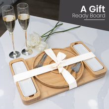 Load image into Gallery viewer, Charcuterie Board Gift Set - Cheese Board &amp; Serving Tray - Large Bamboo Charcuterie Boards - Unique for Women - Housewarming Gifts for New Home, Wedding Gifts for Couples 2024
