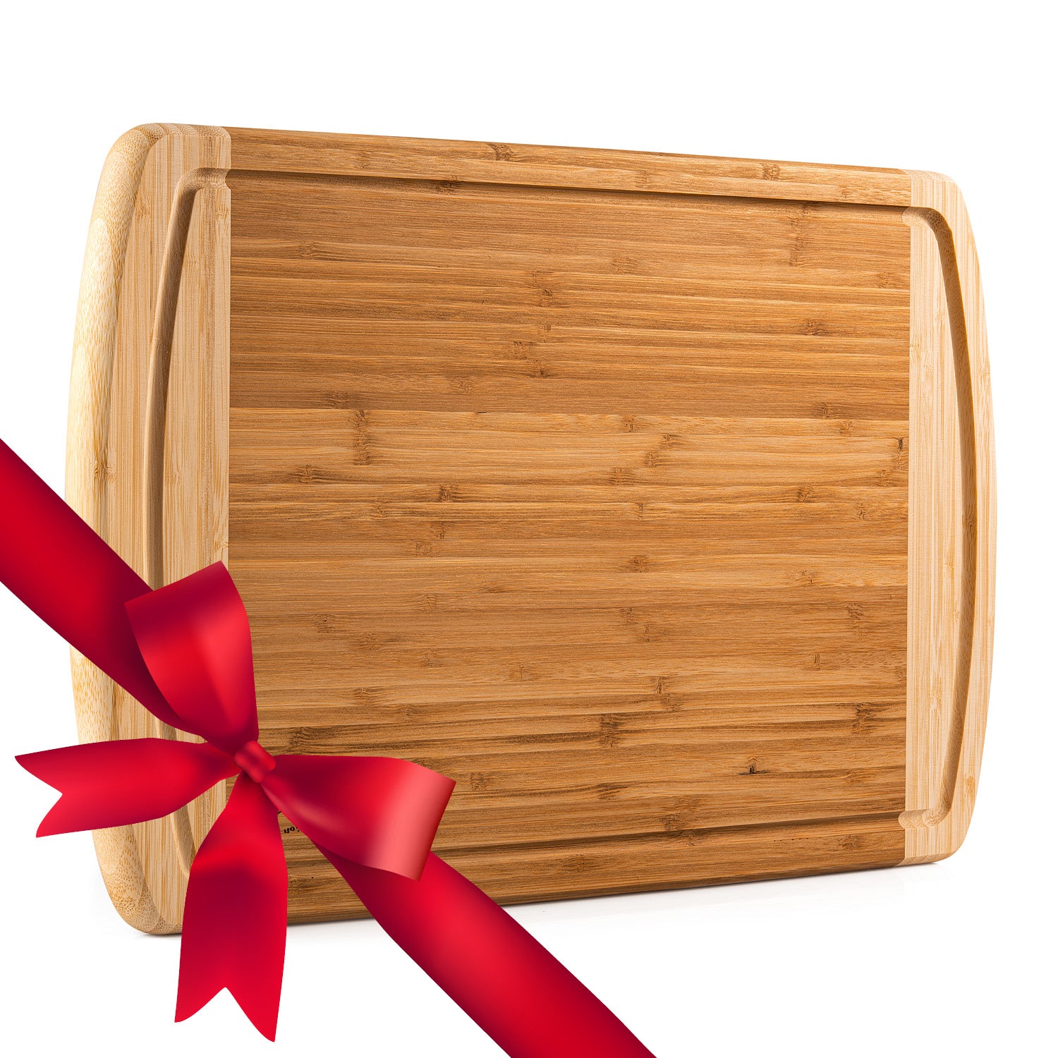 Large Bamboo Cutting Board w/ Handle - BBCUT69H - IdeaStage Promotional  Products